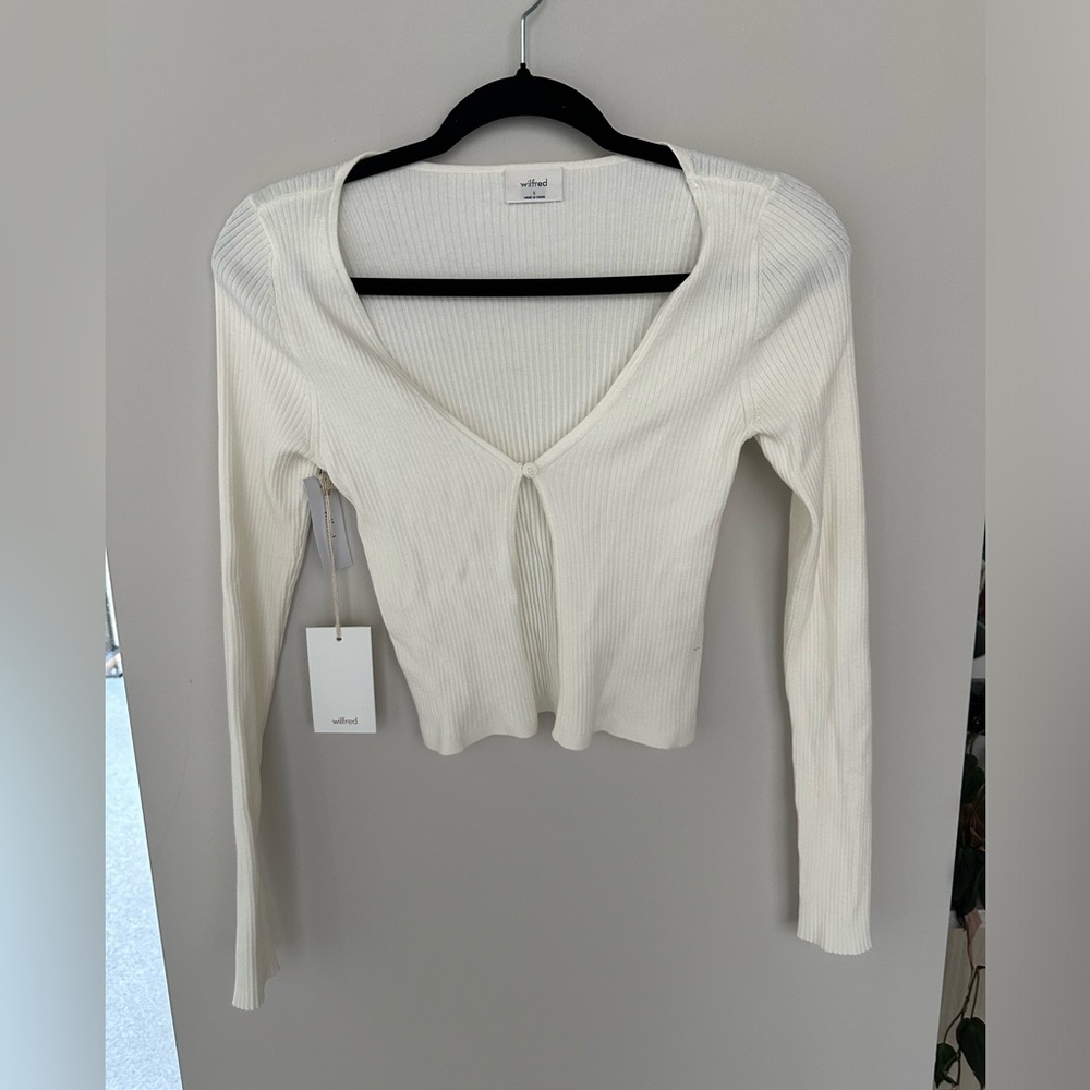 Aritzia Open Ribbed Cardigan NWT
